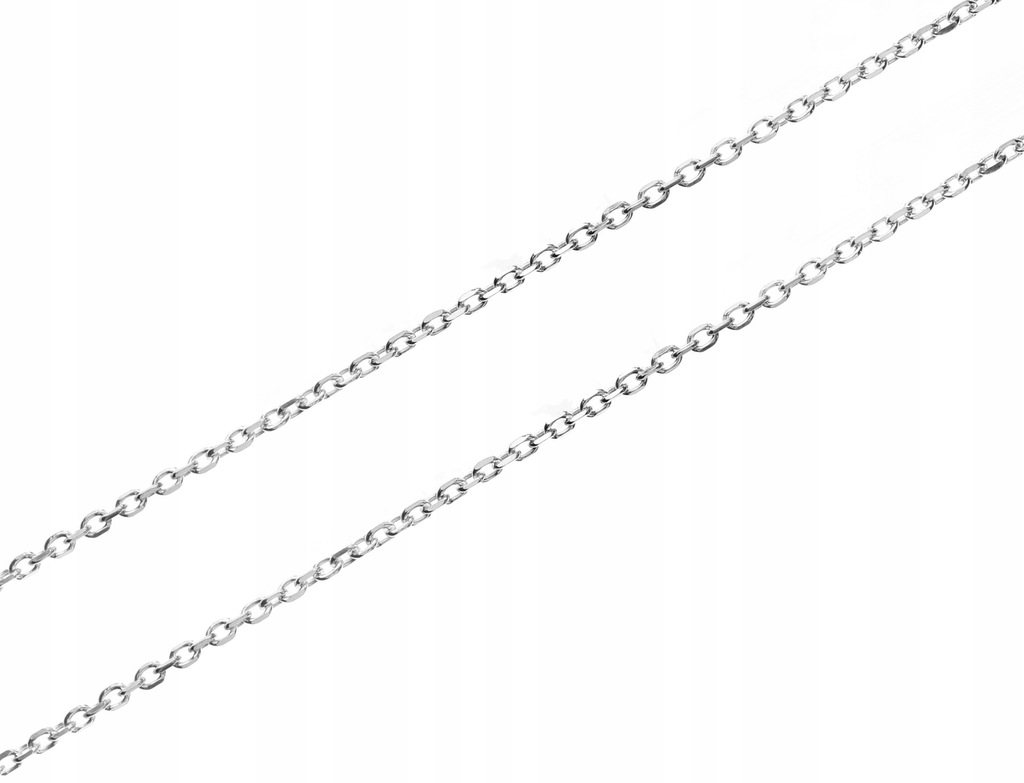 Łańcuszek Srebrny ANKIER DIAMENTOWANY 40 cm