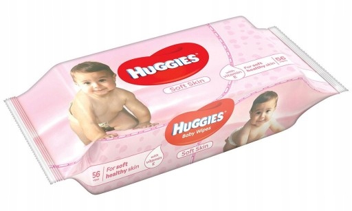 HUGGIES SOFT SKIN chusteczki nawilżane 56szt