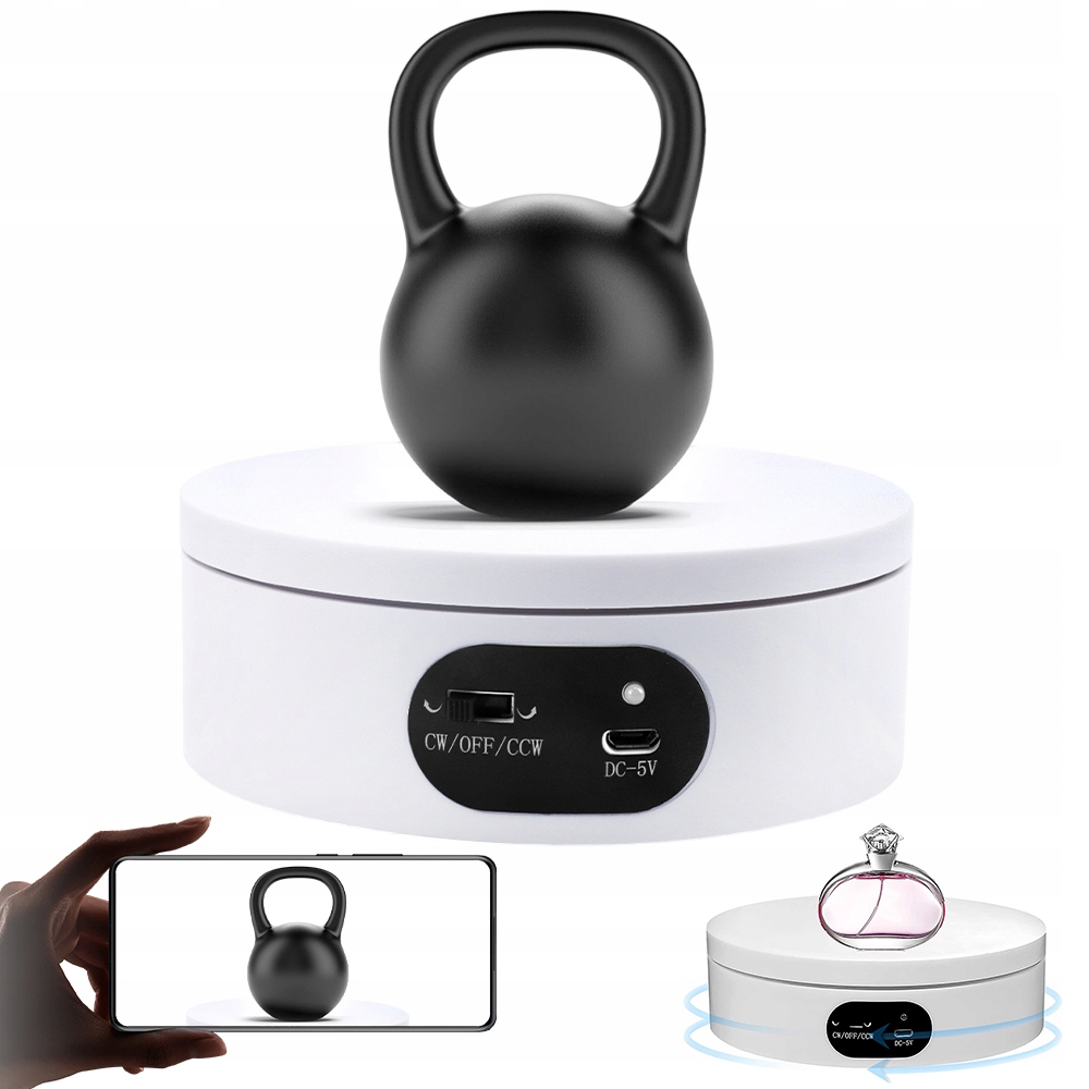 ELEKTRYCZNY OBROTOWY WYŚWIETLACZ STOJAK 360 STOPNI AUTOMATYCZNA PLATFORMA