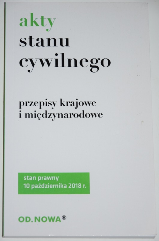 AKTY STANU CYWILNEGO 2018