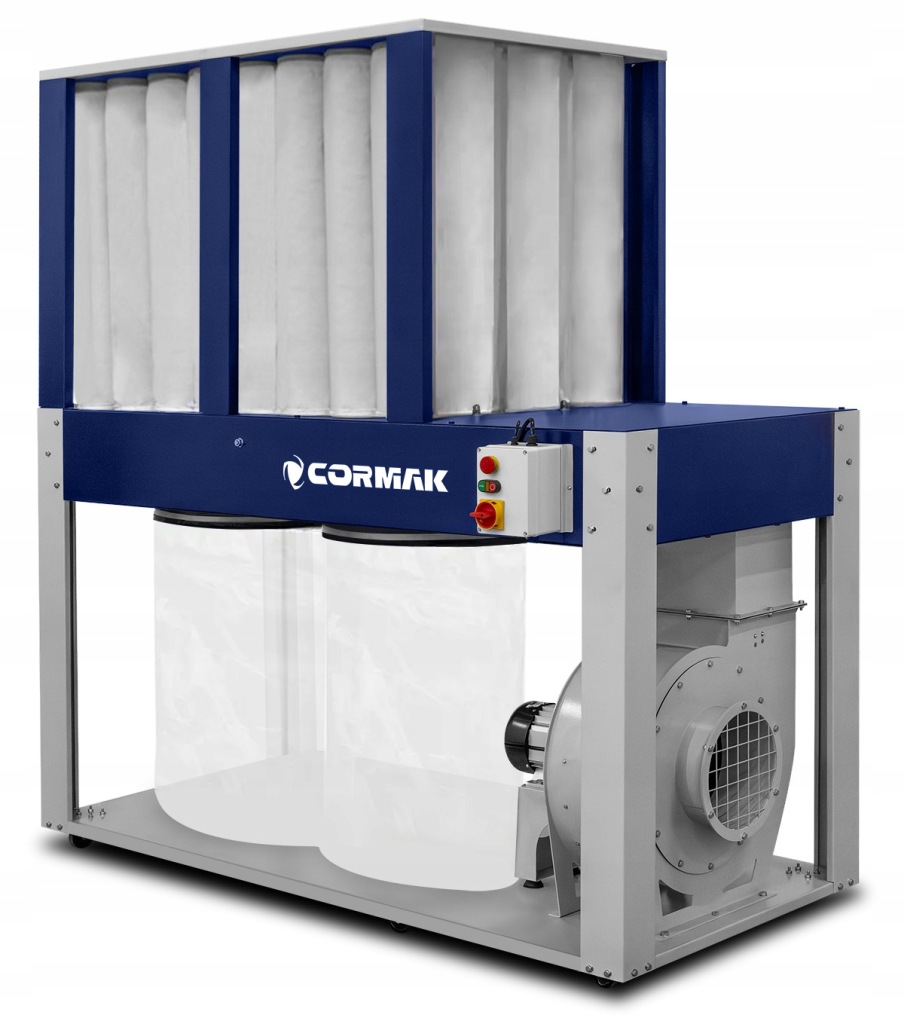 ODCIĄG PRZEMYSŁOWY WENTYLATOR POCHŁANIACZ PYŁÓW WIÓRÓW TROCIN 6000M3 3,8kW