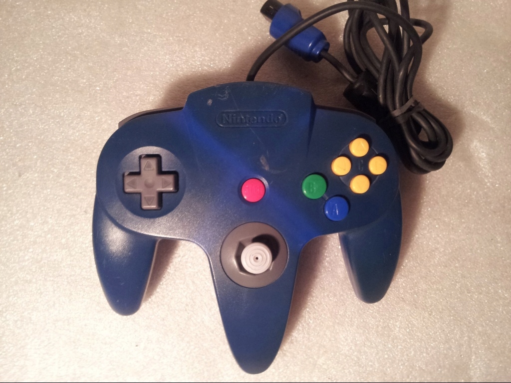 Oryginalny pad kontroler do Nintendo 64 N64 blue