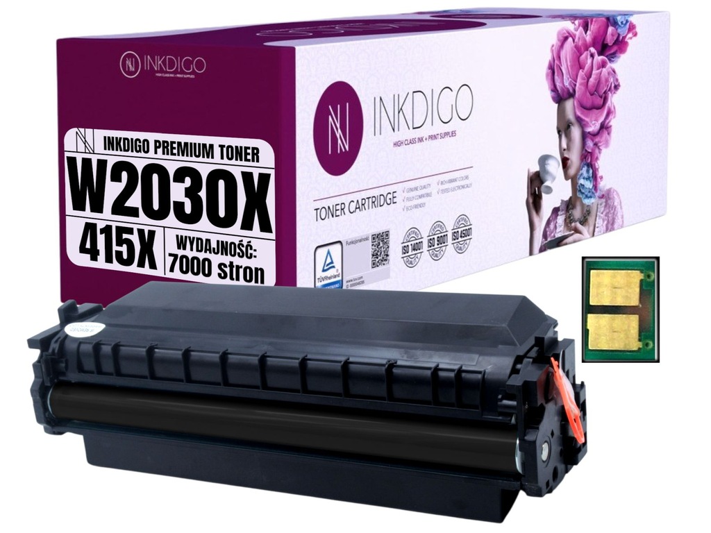 Toner zamiennik W2030X 415X do HP M454dn Z CHIPEM