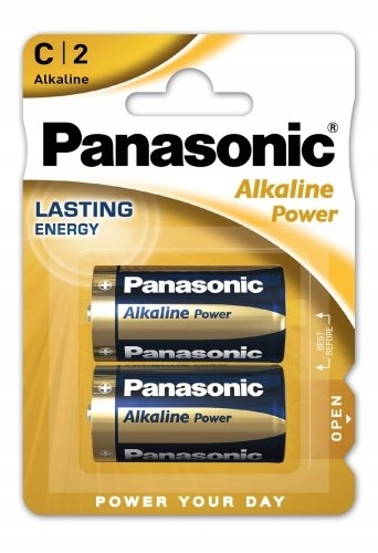 2X Bateria LR14 R14 C PANASONIC Alkaline Power