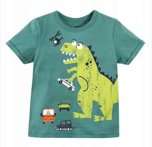 Cool Club_T-shirt chłopięcy, bluzka, dinozaury_104