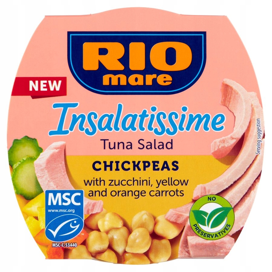 Rio mare sałatka z tuńczykiem ciecierzyca 160g