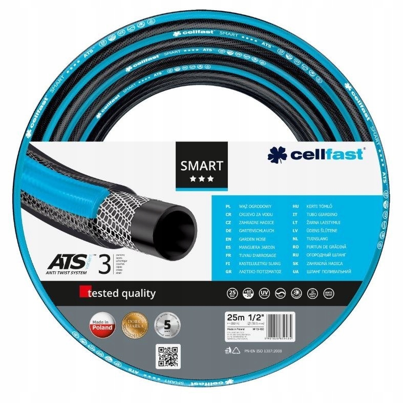 Wąż Cellfast ogrodowy SMART 3 ATSV 5/8" 50mb