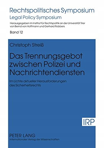 Christoph Streiss - Das Trennungsgebot Zwischen Po