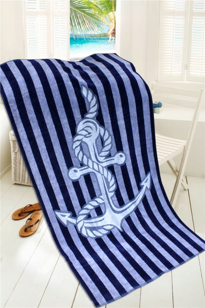 Ręcznik żeglarski plażowy 85x170 MARINE