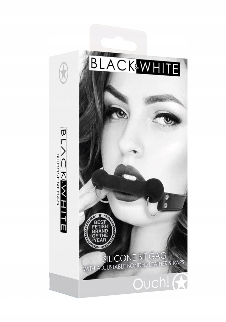 Silicone Bit Gag - With Adjustable Bonded Leather