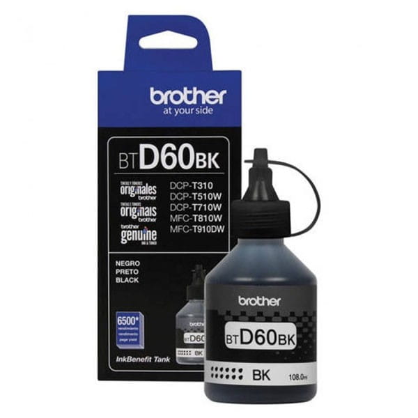 Brother oryginalny ink / tusz BTD60BK, black, 6500