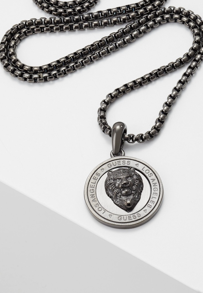 Guess LION COIN CHARM - Naszyjnik Wisiorek