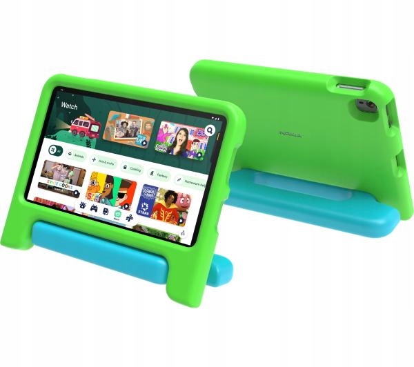 KIDSTAB Tablet dla dzieci Nokia T10 8" 3/32GB + ETUI Zielono-niebieski