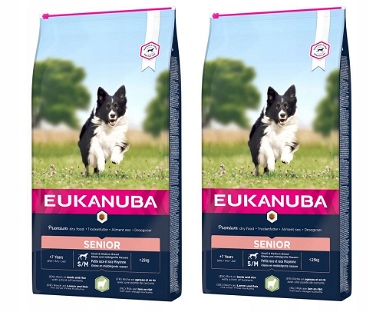 EUKANUBA Senior Small Medium Lamb &Rice 2x12kg