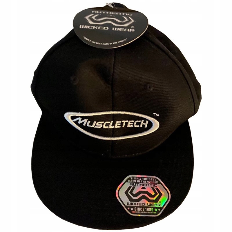 MUSCLETECH SNAPBACK BLACK CZAPKA Z DASZKIEM