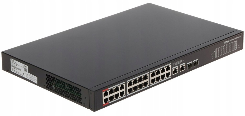 SWITCH PRZEMYSŁOWY POE PFS3228-24GT-360-V2 24-PORTOWY SFP DAHUA