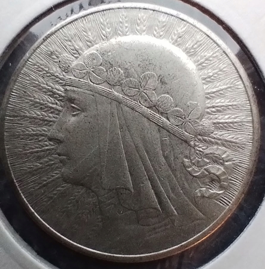 10 zł 1932r Głowa Kobiety, Ag