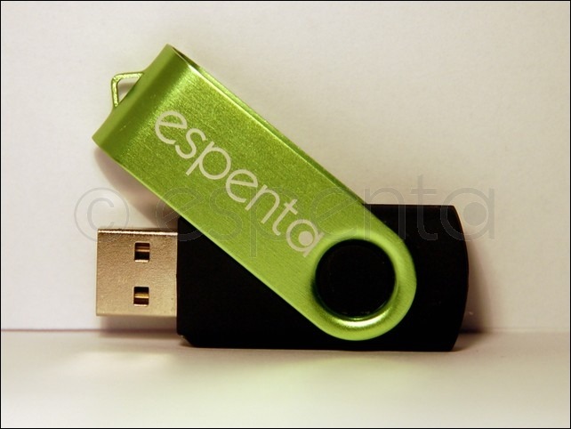 Nowa pamięć USB, pendrive TWISTER, zielony - 1GB