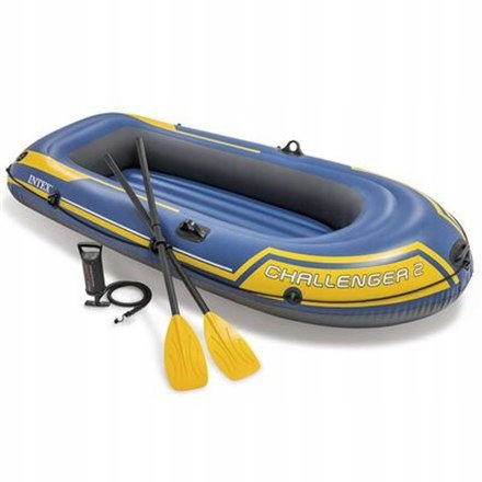 Intex Challenger 2 boat set Blue/Yellow, 236 x 114