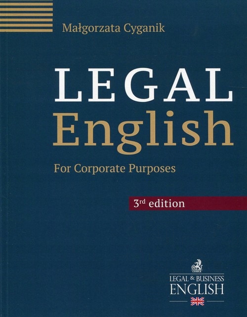 LEGAL ENGLISH - CYGANIK MAŁGORZATA