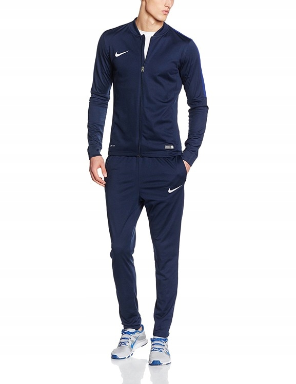 NIKE MĘSKI DRES ACADEMY SPODNIE BLUZA NAVY roz: M