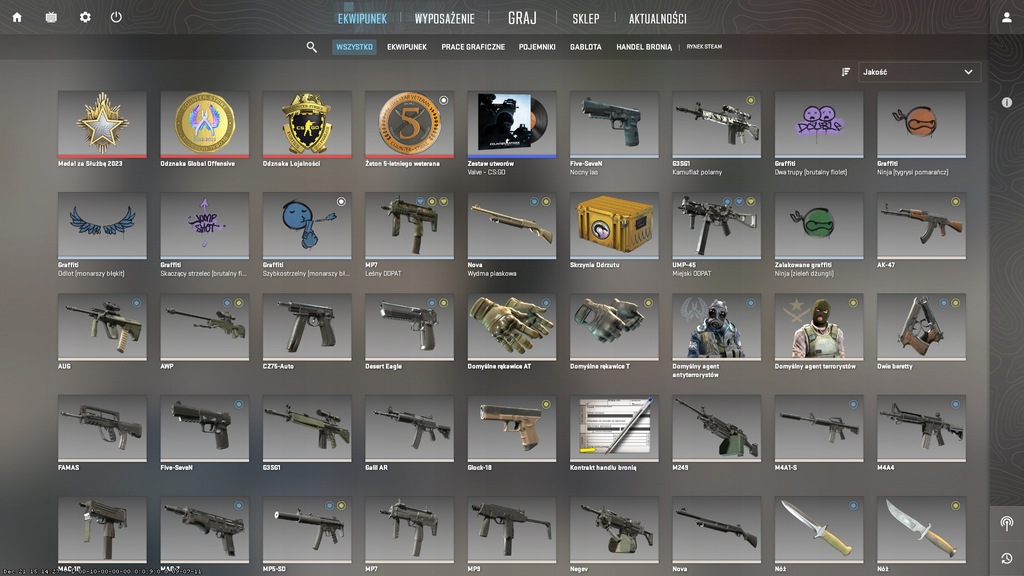 KONTO CS:GO CS2 COUNTER-STRIKE 2, 193H, PRIME, MEDALE, ŻETONY, ODZNAKI