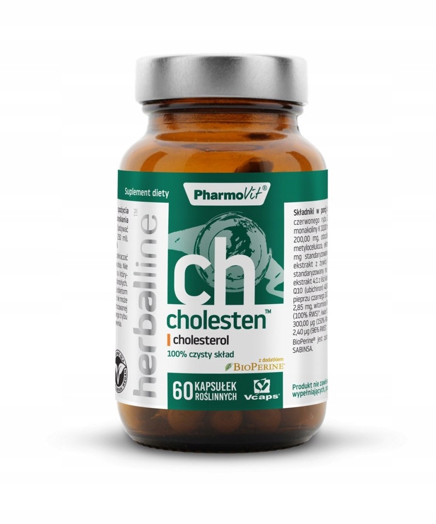 Herballine Cholesten cholesterol 60 kapsułek