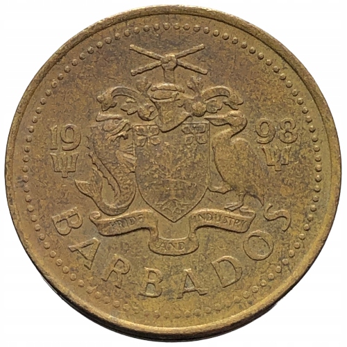 58375. Barbados - 5 centów - 1998r.
