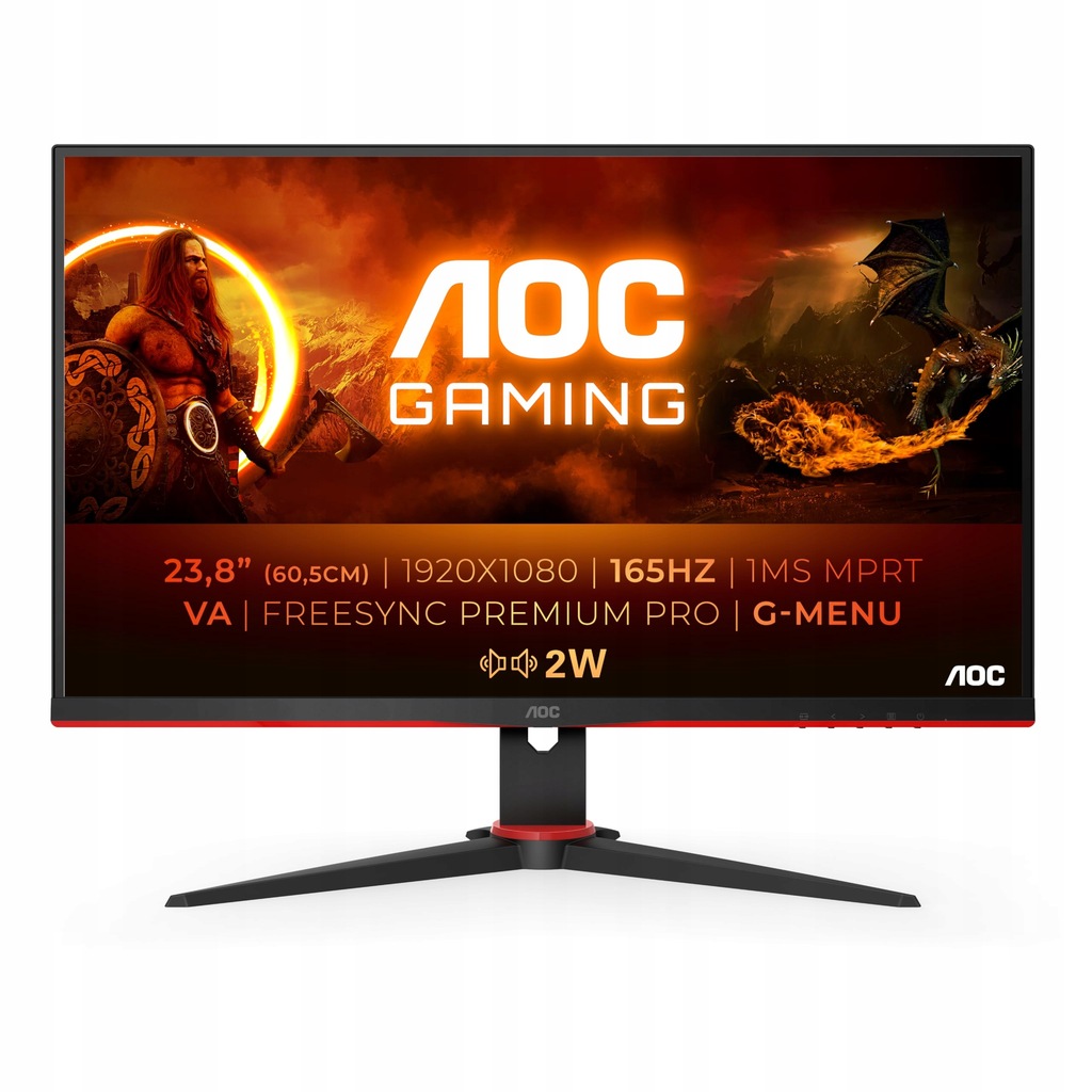 AOC GAMING 24G2SAE MONITOR FHD 24 CALI, 165 HZ