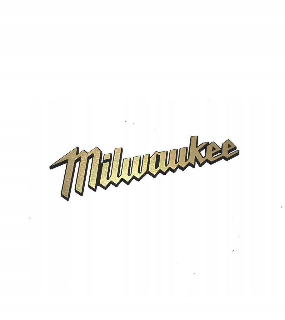 Naklejka Emblemat MILWAUKEE złota 64x18mm