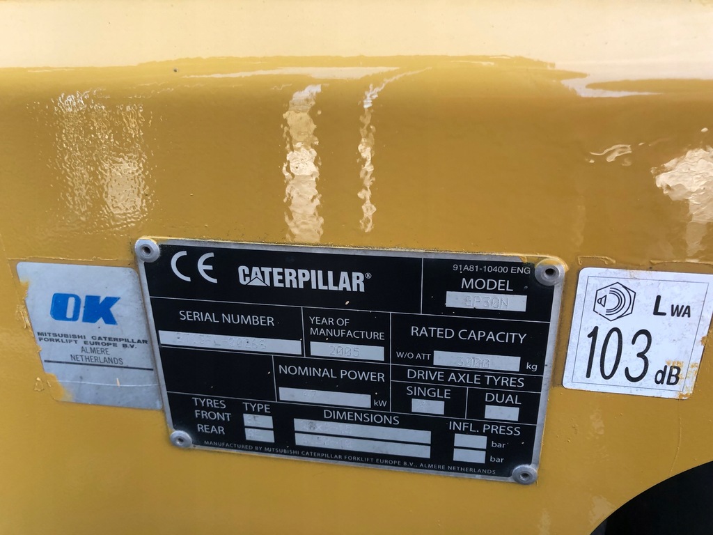 Купить ВИЛОЧНЫЙ ПОГРУЗЧИК CATERPILLAR CAT GP30N 3 ТОННЫ: отзывы, фото, характеристики в интерне-магазине Aredi.ru