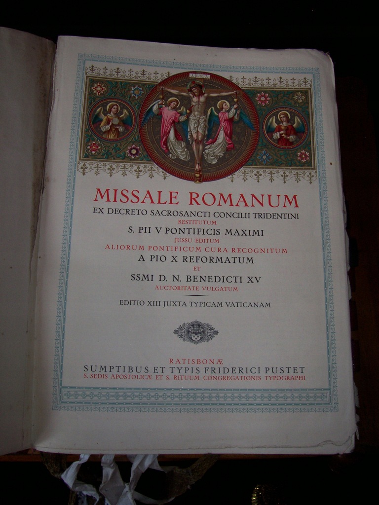 MISSALE ROMANUM RATISBONAE 1930..