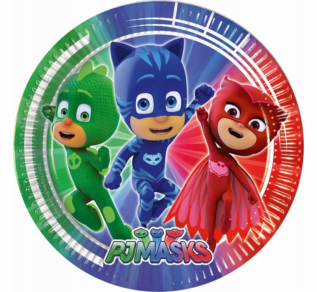 Talerzyki Papierowe Pj Masks Pidzamersi 23cm 8szt Oficjalne Archiwum Allegro