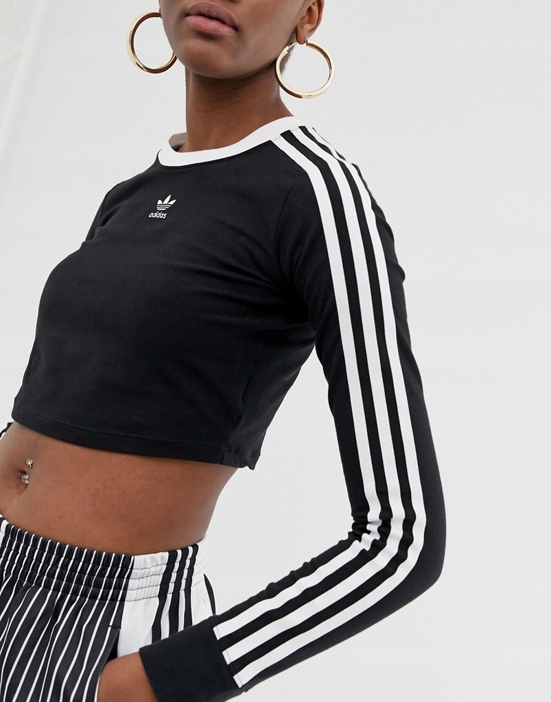 Adidas Originals Crop Top Dlugi Rekaw Z Logo M 8392854095 Oficjalne Archiwum Allegro