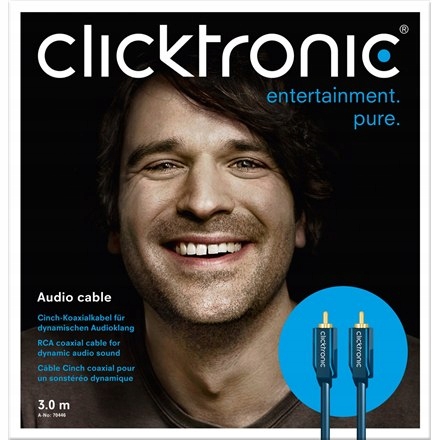 Clicktronic 70445 Audio/Video cable, 2 m Clicktron