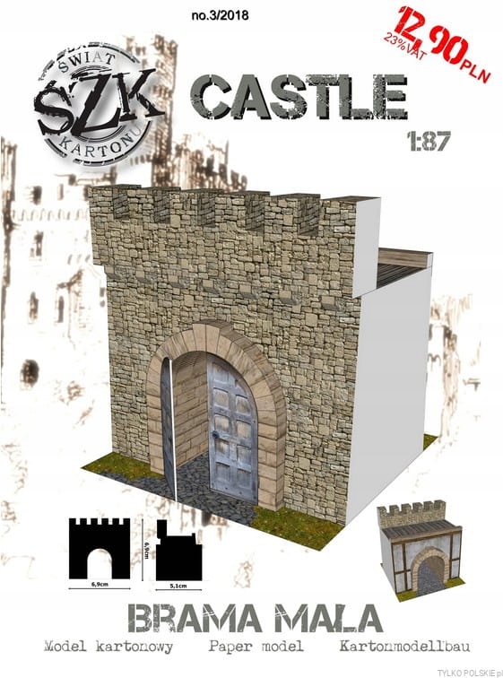 Świat z kartonu 3/2018 Castle brama mała
