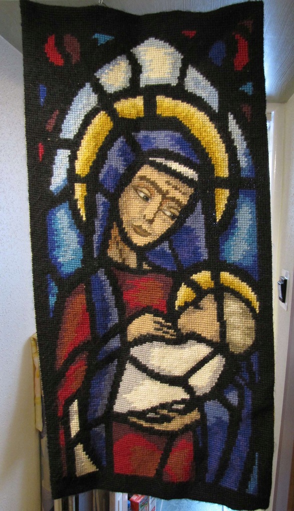 gobelin MADONNA MARYJA MARIA z dzieciątkiem