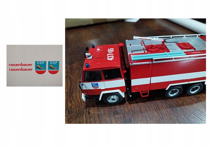 KALKOMANIA JELCZ 006/2 STRAŻ OSP Roszkowice 1/43