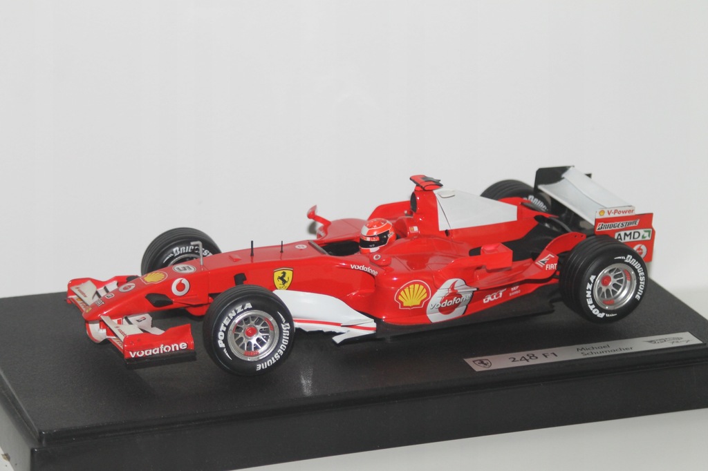 HOT WHEELS F1 FERRARI 248 MICHAEL SCHUMACHER 1/18 - 8151683896 - oficjalne  archiwum Allegro