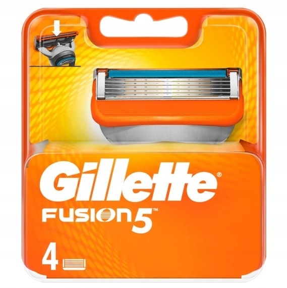 4x ORYGINALNE WKŁADY OSTRZA GILLETTE FUSION 5