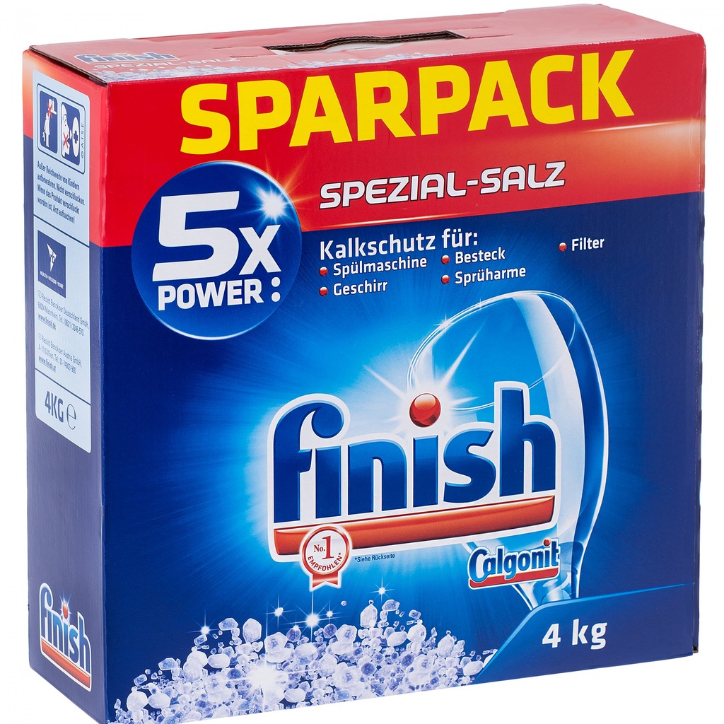 SÓL DO ZMYWARKI FINISH CALGONIT GRUBOZIARNISTA 4kg - 6816938486