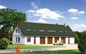 Projekt budynku garażowo-mieszkalny GM04a