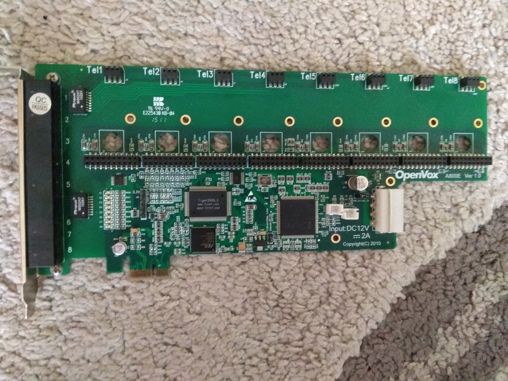 OpenVox A800E 8 Port Analog PCI-E Base Card