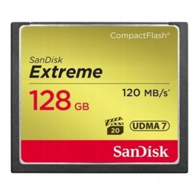 SANDISK COMPACT FLASH EXTREME 128GB 120 MB/s