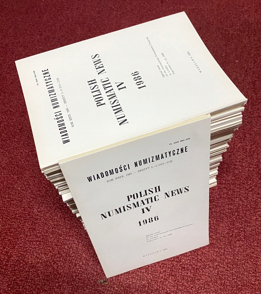 5595. WYPRZEDAŻ Wiad. Numizmatyczne 1985/1-2 (40)