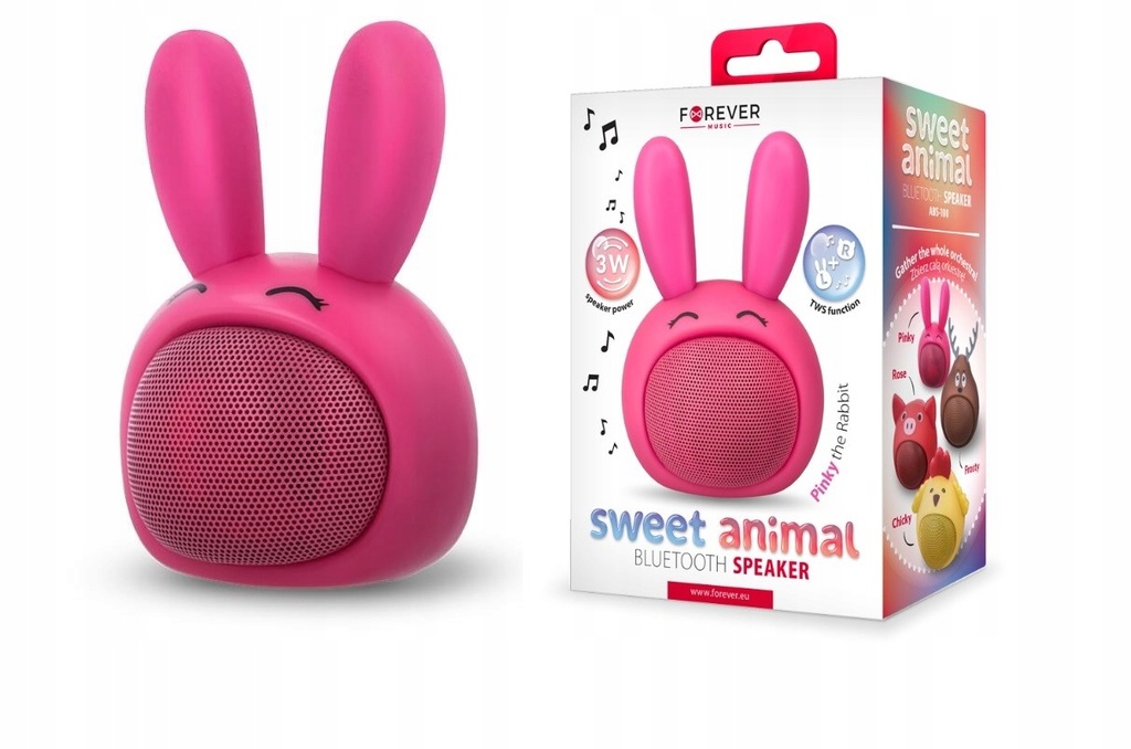 Głośnik Bluetooth dla dzieci zwierzak Królik TWS