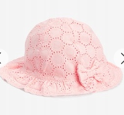 Next nowy haftowany kapelusik dla dziewczynki 6-12