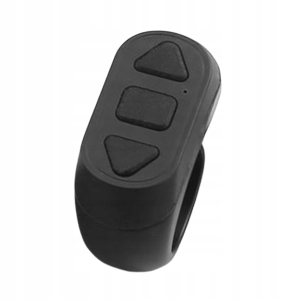 Portable Phone Camera Shutter Remote Control Ring, Taking Photos Black