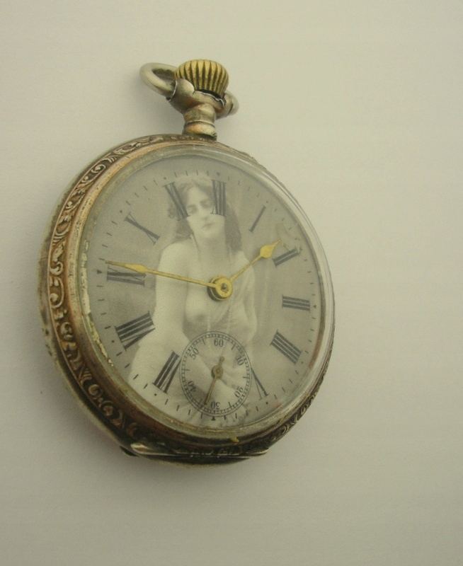 EROTIC watch 1920 / 1930 _____ SREBRNY zegarek