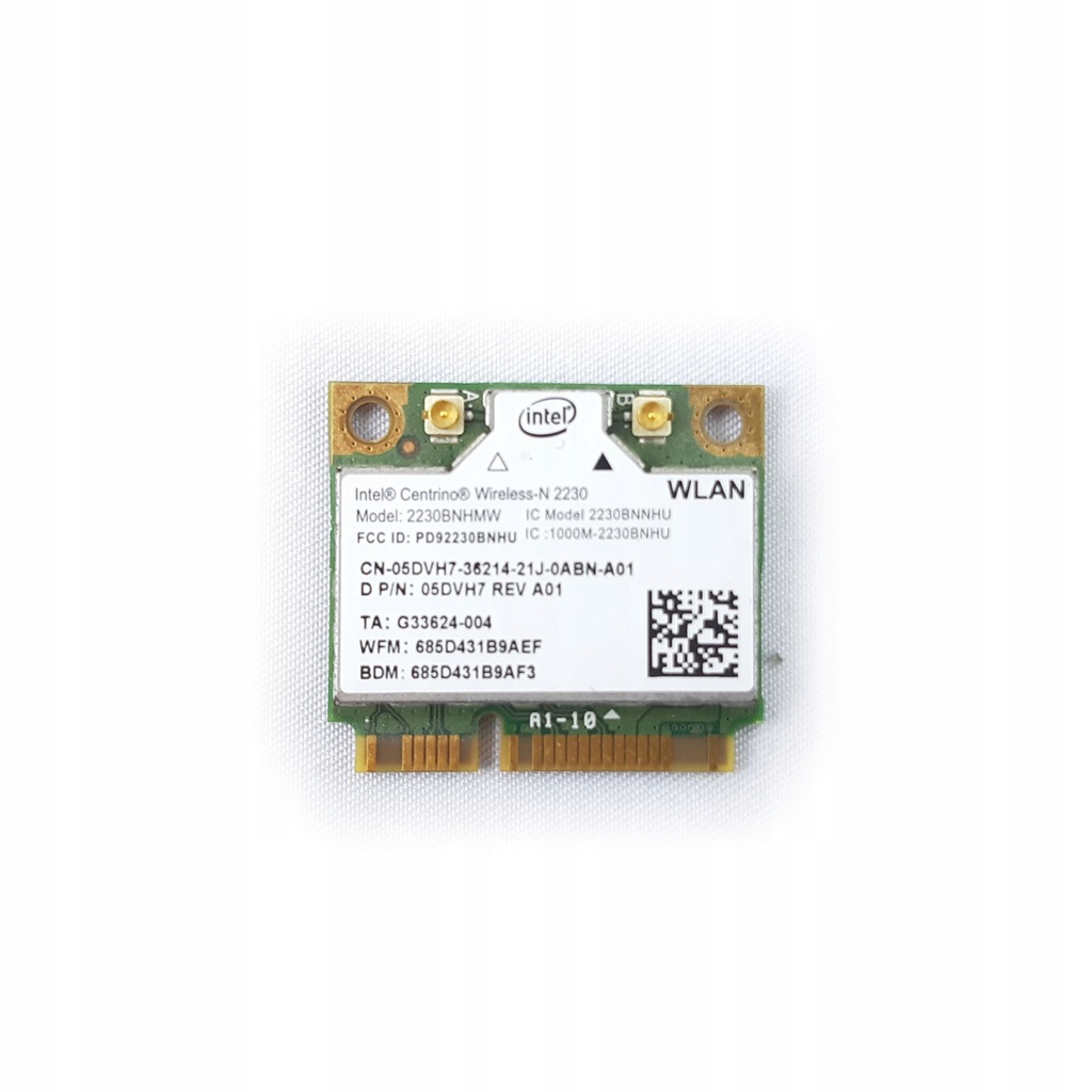 Karta Wifi Intel Centrino Wireless N 2230 2230bnhm Oficjalne Archiwum Allegro